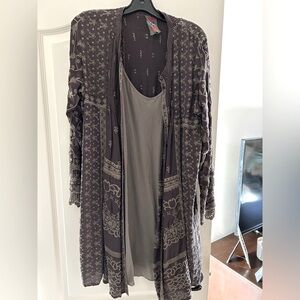 Johnny Was dress/duster with slip